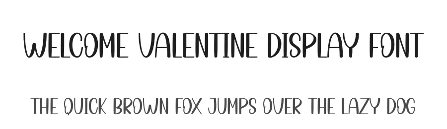 Welcome Valentine Display Font by creativeletter — Display Font