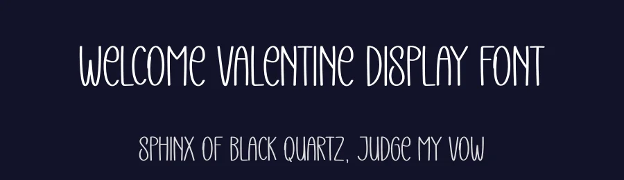 Welcome Valentine Display Font by andikastudio — Display Font — thumbnail 2