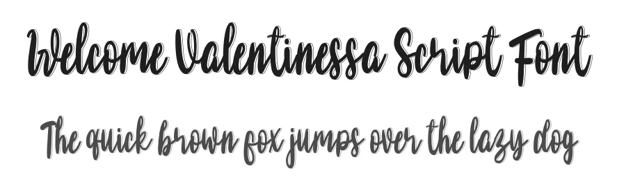 Welcome Valentinessa Script Font by freshtypeink — Script Handwritten Font