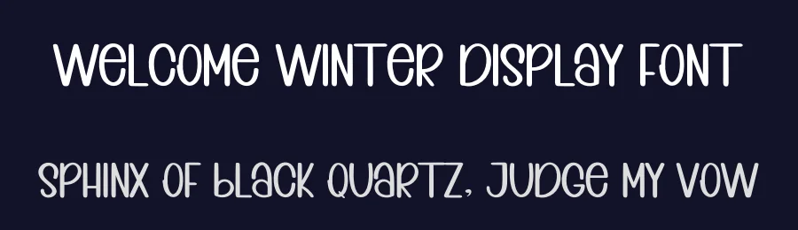Welcome Winter Display Font by inermediaSTUDIO — Display Font — thumbnail 2