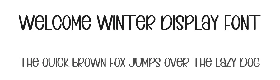 Welcome Winter Display Font by inermediaSTUDIO — Display Font