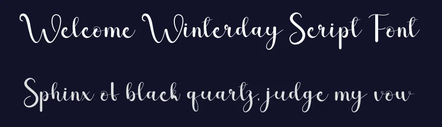 Welcome Winterday Script Font by andikastudio — Script Handwritten Font — thumbnail 2
