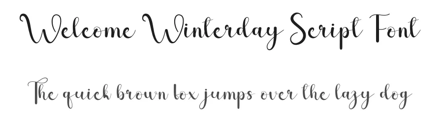 Welcome Winterday Script Font by andikastudio — Script Handwritten Font