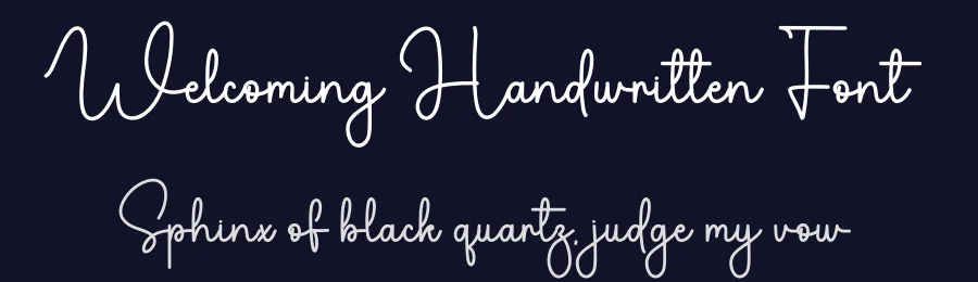Welcoming Handwritten Font by freshtypeink — Script Handwritten Font — thumbnail 2
