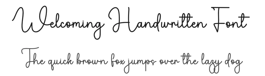 Welcoming Handwritten Font by freshtypeink — Script Handwritten Font