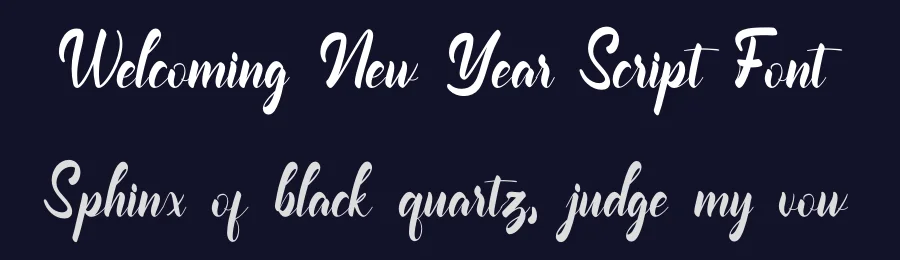 Welcoming New Year Script Font by Nuryanto Dwi — Script Handwritten Font — thumbnail 2