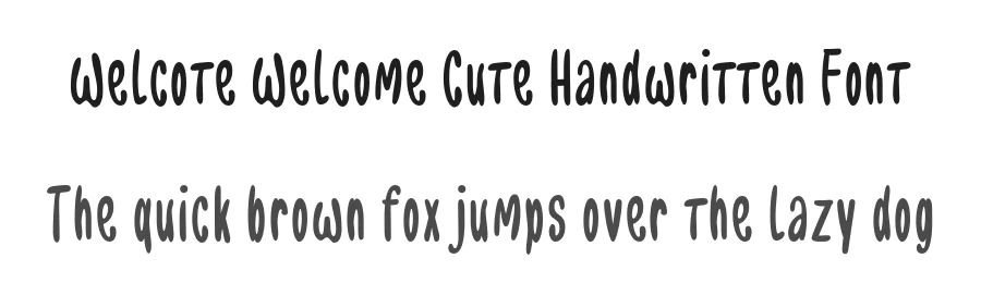 Welcote Welcome Cute Handwritten Font by Mei Suseno — Script Handwritten Font