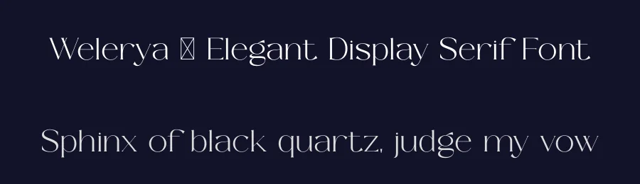 Welerya – Elegant Display Serif Font by SURATMI — Display Font — thumbnail 2