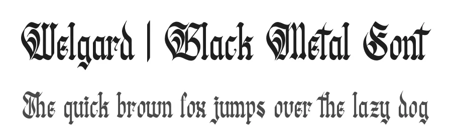 Welgard | Black Metal Font by Denustudios — Blackletter Font
