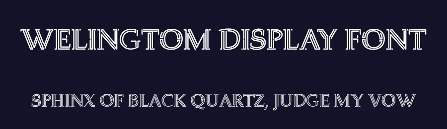 Welingtom Display Font by StringLabs — Display Font — thumbnail 2