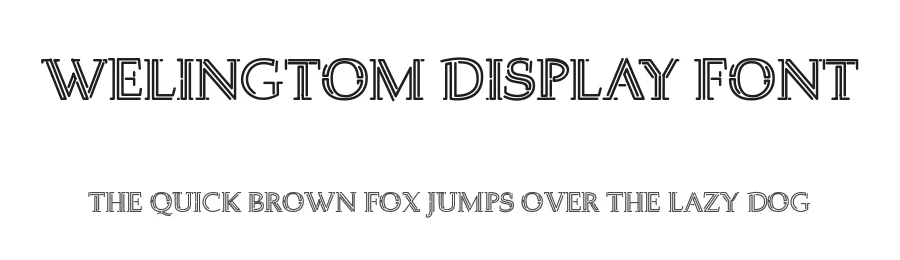 Welingtom Display Font by StringLabs — Display Font
