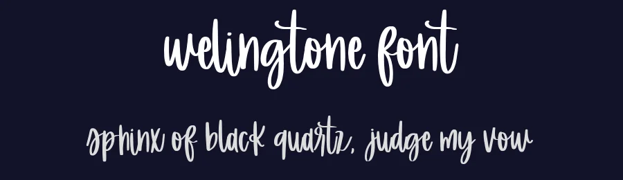 Welingtone Font by metafontsy — Script Handwritten Font — thumbnail 2