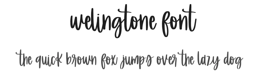 Welingtone Font by metafontsy — Script Handwritten Font