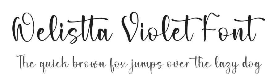 Welistta Violet Font by letterfabric — Script Handwritten Font