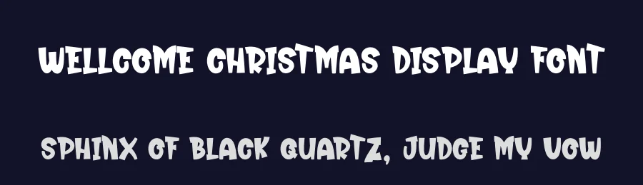 Wellcome Christmas Display Font by andikastudio — Display Font — thumbnail 2