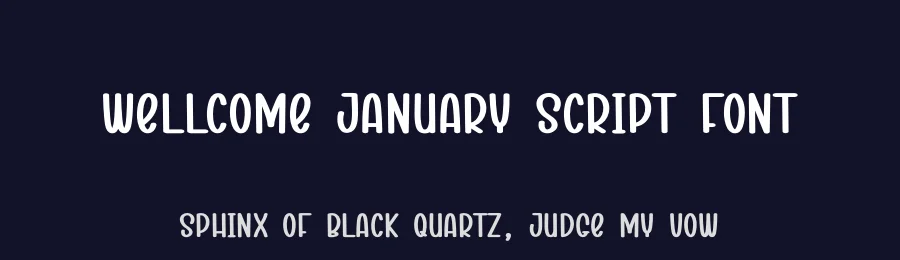 Wellcome January Script Font by andikastudio — Display Font — thumbnail 2