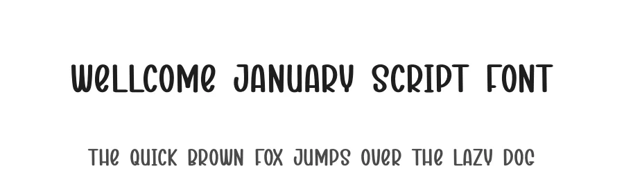 Wellcome January Script Font by andikastudio — Display Font