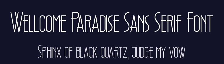 Wellcome Paradise Sans Serif Font by letterenastudios — Sans Serif Font — thumbnail 2