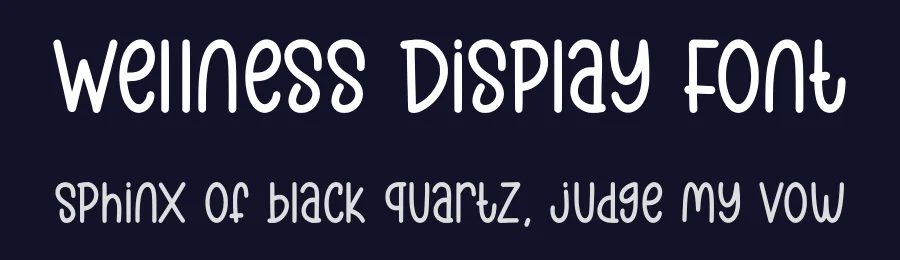 Wellness Display Font by Craftedtype — Decorative Font — thumbnail 2