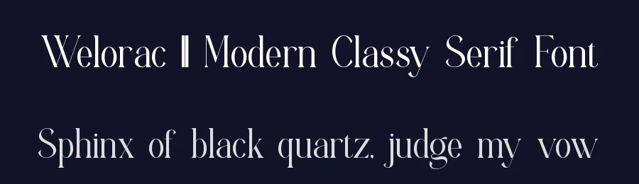 Welorac || Modern Classy Serif Font by ErmediaStudio — Display Font — thumbnail 2