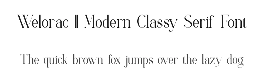 Welorac || Modern Classy Serif Font by ErmediaStudio — Display Font