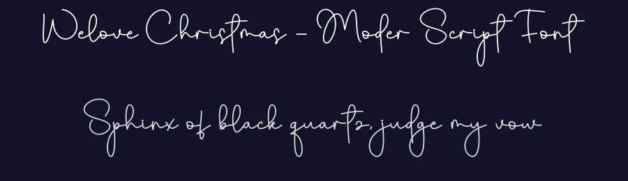 Welove Christmas – Moder Script Font by creativeletter — Script Handwritten Font — thumbnail 2