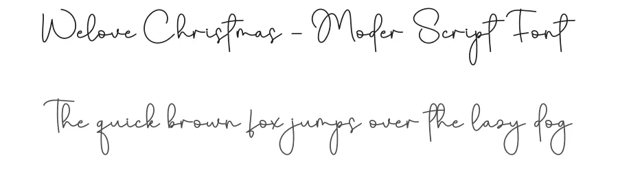 Welove Christmas – Moder Script Font by creativeletter — Script Handwritten Font