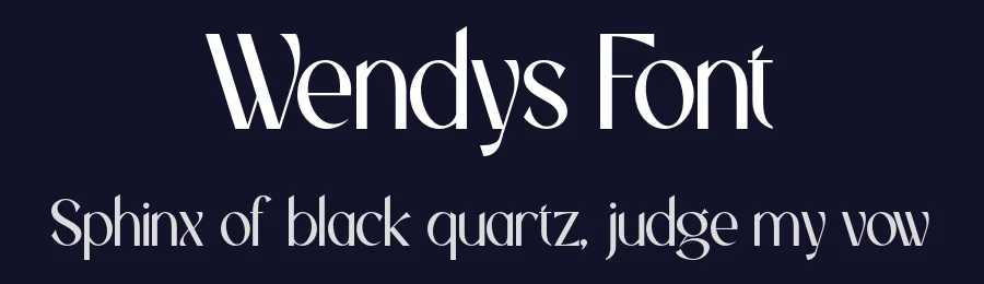 Wendys Font by roomspace.cl — Sans Serif Font — thumbnail 2
