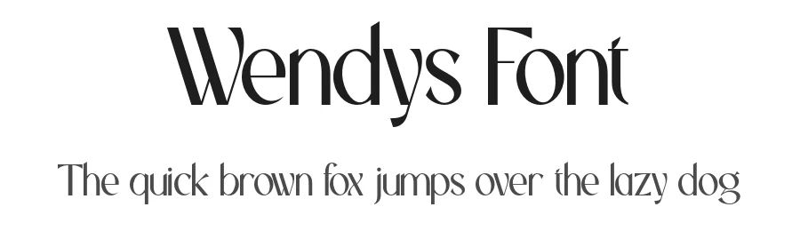 Wendys Font by roomspace.cl — Sans Serif Font