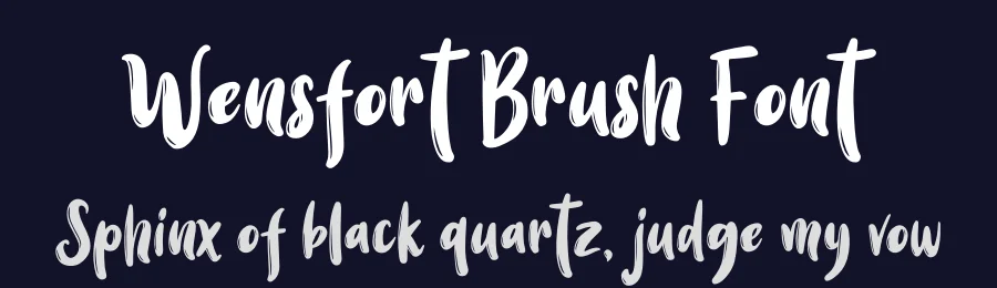 Wensfort Brush Font by grezlinestudio — Script Handwritten Font — thumbnail 2
