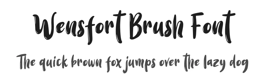 Wensfort Brush Font by grezlinestudio — Script Handwritten Font