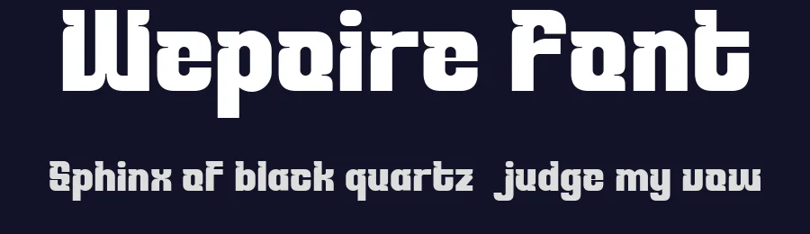 Wepoire Font by Nexaline — Display Font — thumbnail 2