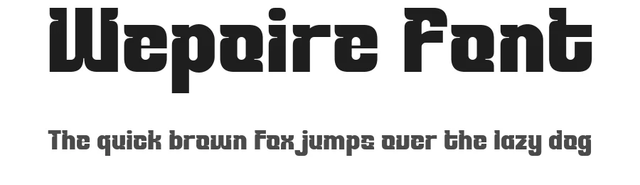 Wepoire Font by Nexaline — Display Font
