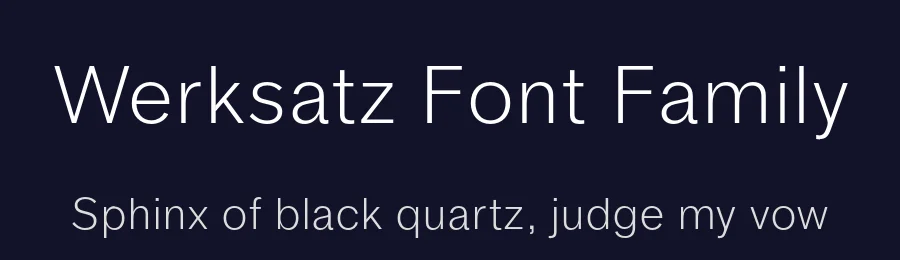 Werksatz Font Family by Identity Letters — Sans Serif Font — thumbnail 2