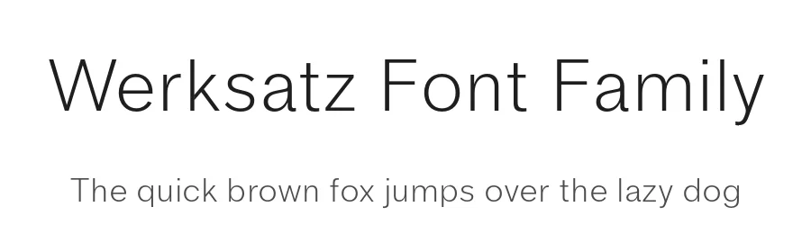 Werksatz Font Family by Identity Letters — Sans Serif Font