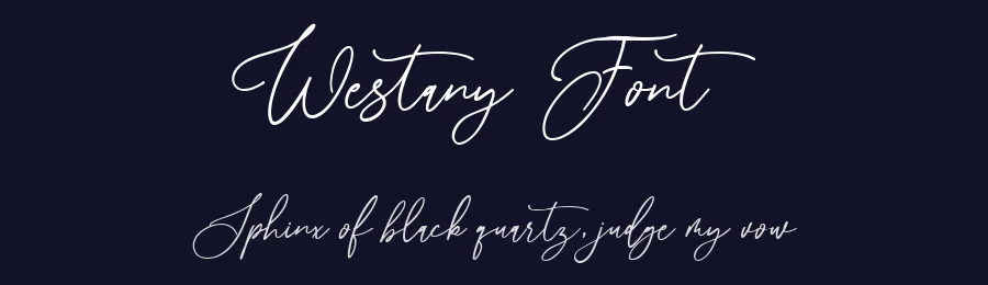 Westany Font by metafontsy — Script Handwritten Font — thumbnail 2