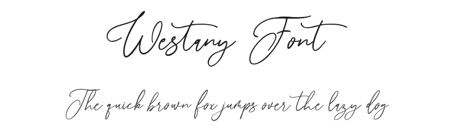 Westany Font by metafontsy — Script Handwritten Font