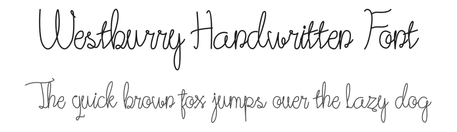 Westburry Handwritten Font by Muhammad Wahyudin — Script Handwritten Font