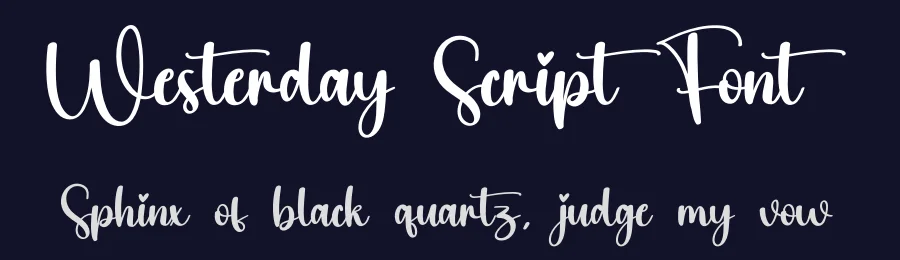 Westerday Script Font by creativeletter — Script Handwritten Font — thumbnail 2