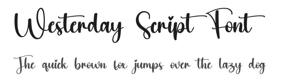 Westerday Script Font by creativeletter — Script Handwritten Font
