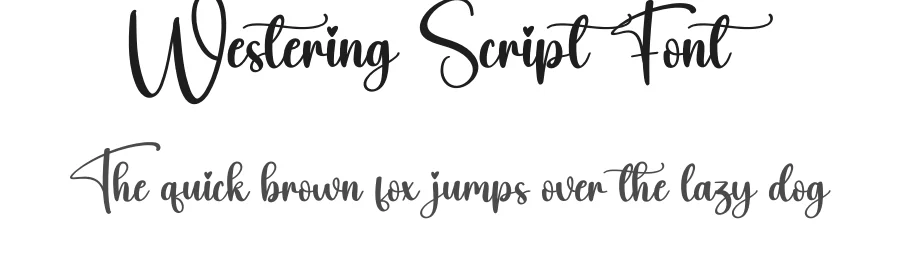 Westering Script Font by creativeletter — Script Handwritten Font