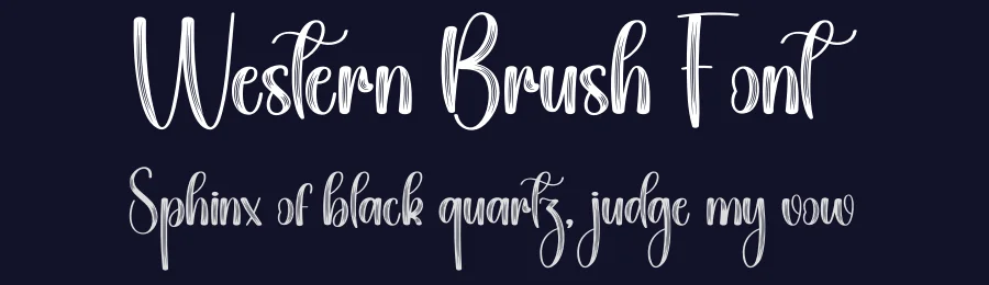 Western Brush Font by creativeletter — Script Handwritten Font — thumbnail 2