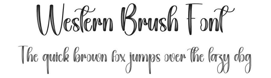 Western Brush Font by creativeletter — Script Handwritten Font