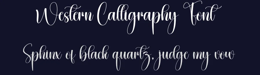 Western Calligraphy Font by creativeletter — Script Handwritten Font — thumbnail 2
