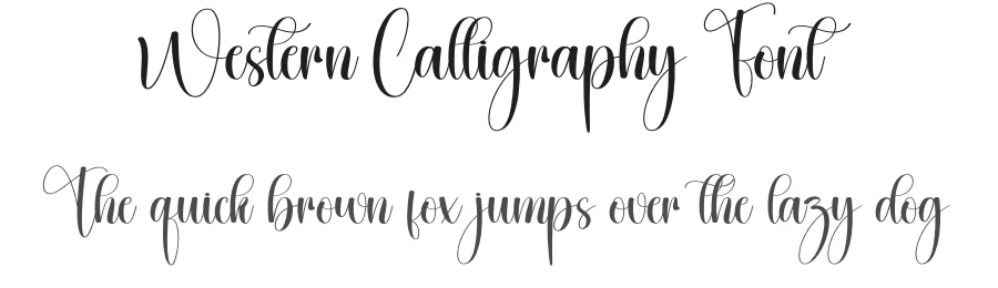 Western Calligraphy Font by creativeletter — Script Handwritten Font