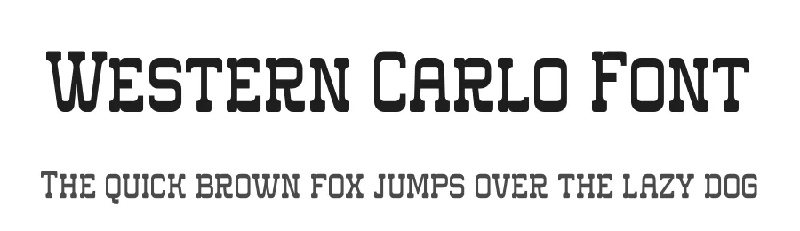 Western Carlo Font by Storytype — Slab Serif Font