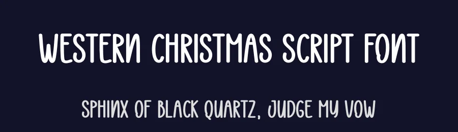 Western Christmas Script Font by creativeletter — Display Font — thumbnail 2