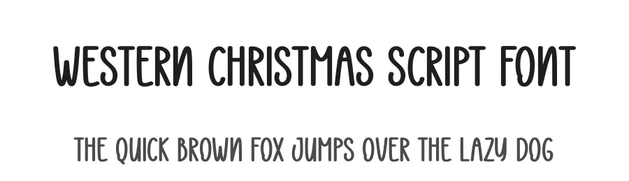 Western Christmas Script Font by creativeletter — Display Font
