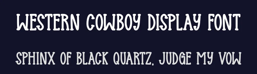 Western Cowboy Display Font by Craftedtype — Decorative Font — thumbnail 2