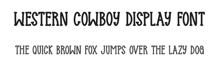 Western Cowboy Display Font by Craftedtype — Decorative Font